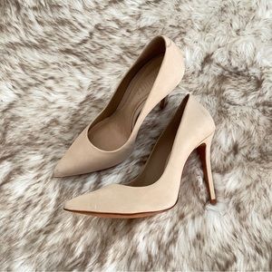 Schutz pointy toes suede pumps